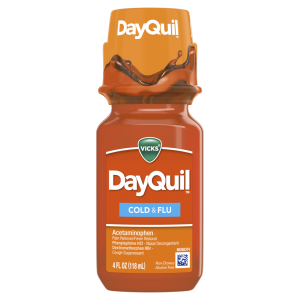 DayQuil Cold & Flu liquid 4oz/1ct
