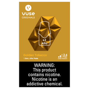 Vuse Alto Pods 2PK 2.4% Golden Tobacco - 5CT