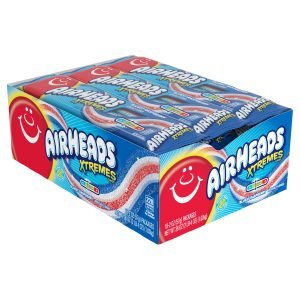 Airhead Ext Sour Belt Bluest Rasp. 2CS  - 12/18CT