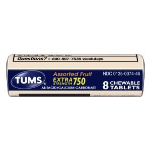Tums Assorted Fruit Extra 750 12/1CT
