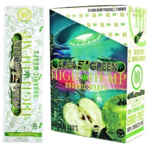 High Hemp Area 51 Green Apple Wrap