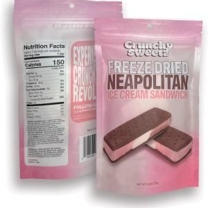 Crunchy Sweetz Freeze Dried Neapolitan Ice Cream Sandwich 2.8OZ