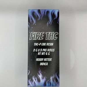 FIRE THC-P Heavy Hitter Indica 2G 3 Pre-Rolls 10CT