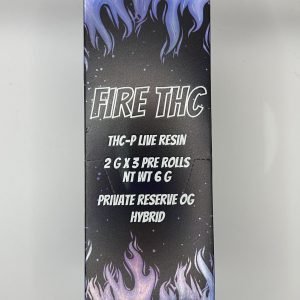 FIRE THC-P Private Reserve OG 2G 3 Pre-Rolls 10CT