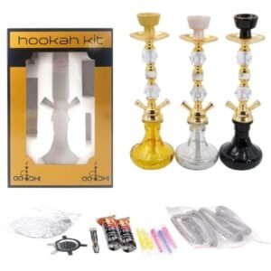 Aadhi Hookah Kit Gold Set 6PCS/1CT